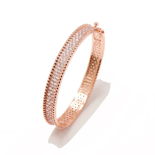 PERLEE 3 ROWS DIAMONDS BRACELET