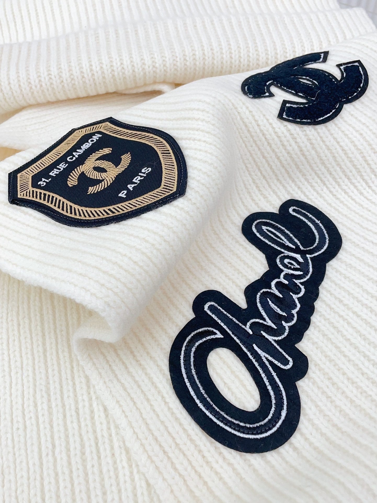 CC Scarf 180 CM In White Cashmere 405080