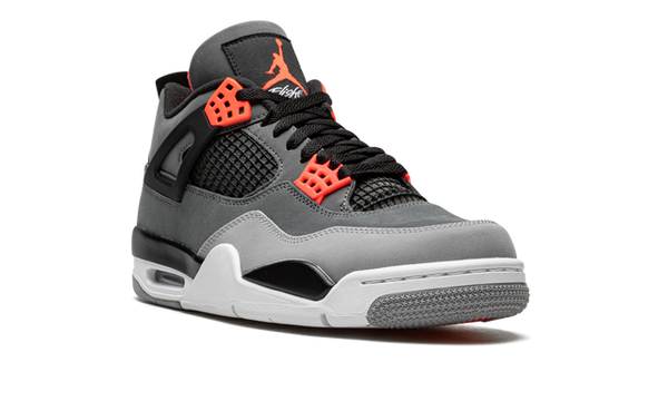 Nike Jordan 4 Black Gray Nubuck Mesh Suede 01