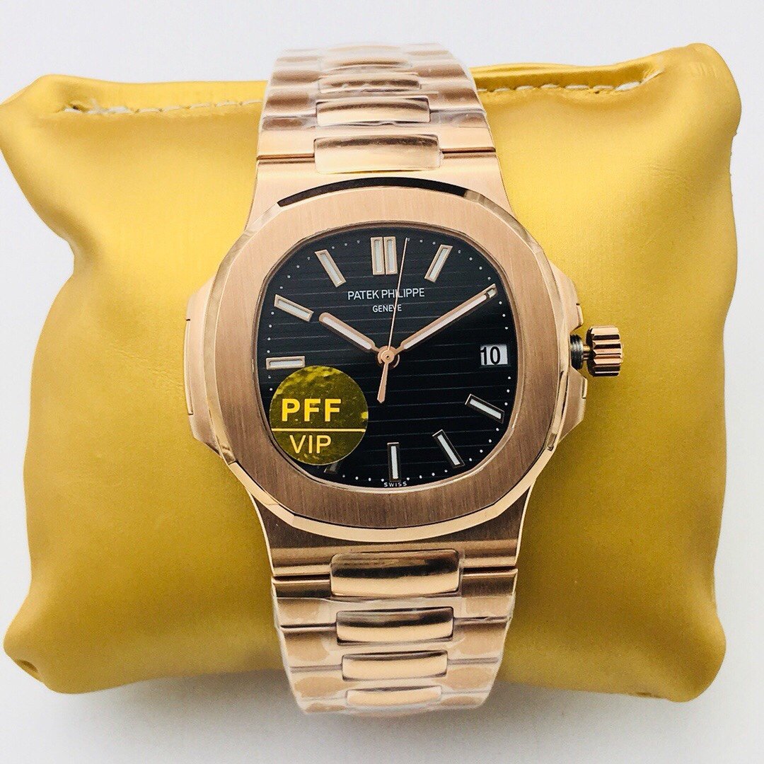 PATEK NAUTILUS 5711 ROSE GOLD BLACK DIAL