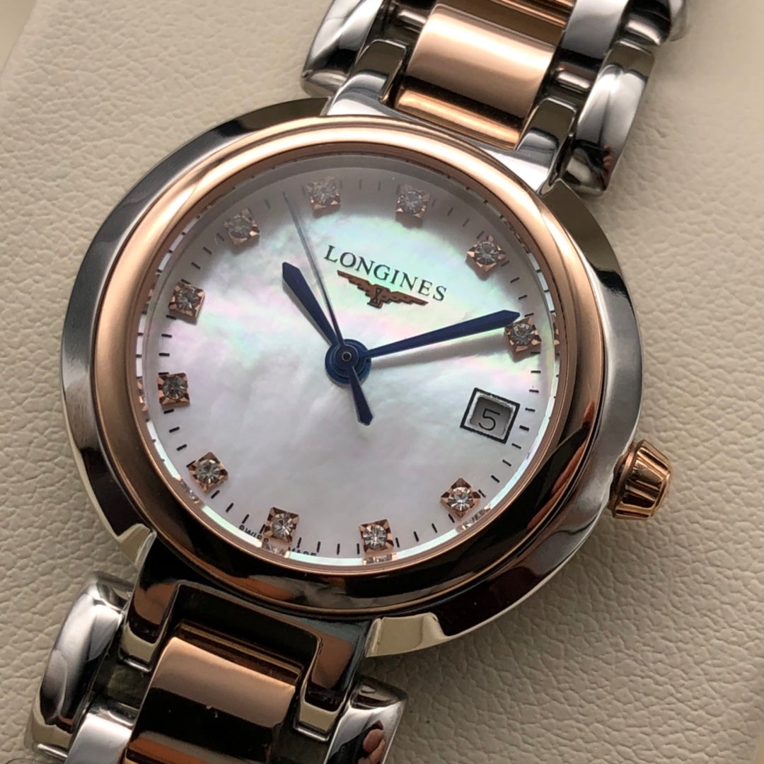 PRIMALUNA 27MM QUARTZ TWO-TONE MOTHER OF PEARL DIAL