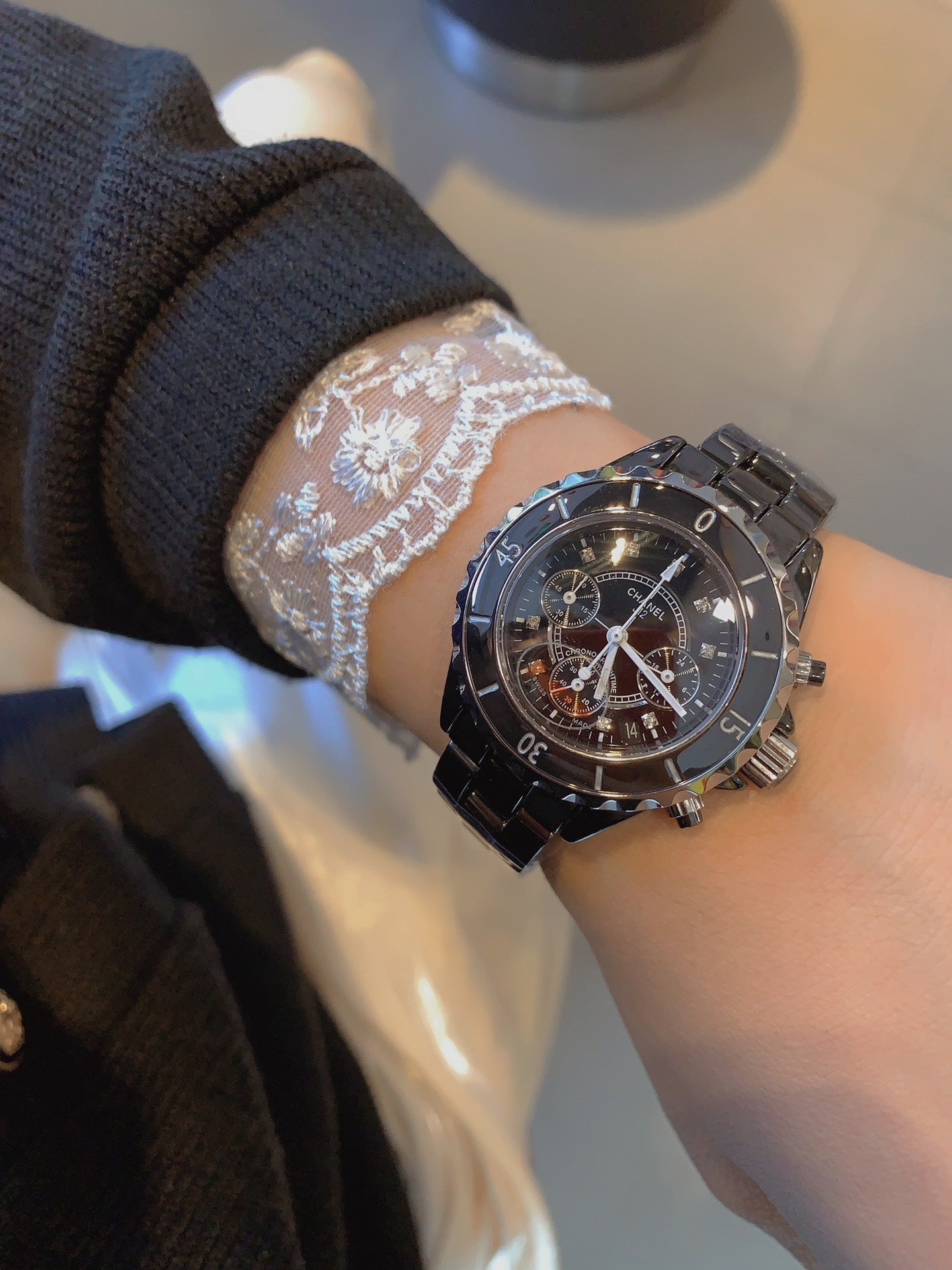 J12 BLACK CERAMIC 41MM CHRONOGRAPH