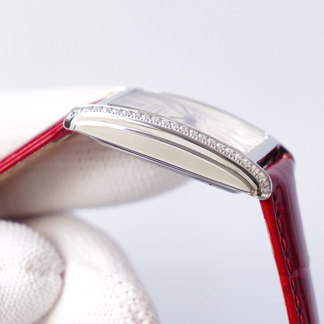 ELEGANCE DOLCE VITA SILVE-TONE DIAL DIAMOND BEZEL