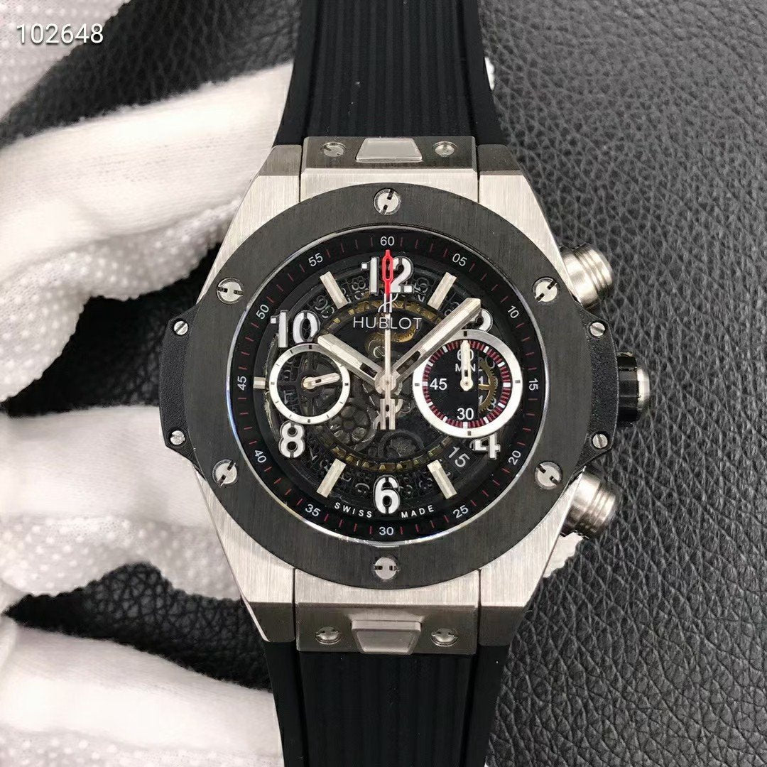 BIG BANG UNICO 45MM TITANIUM BLACK CERAMIC SKELETON
