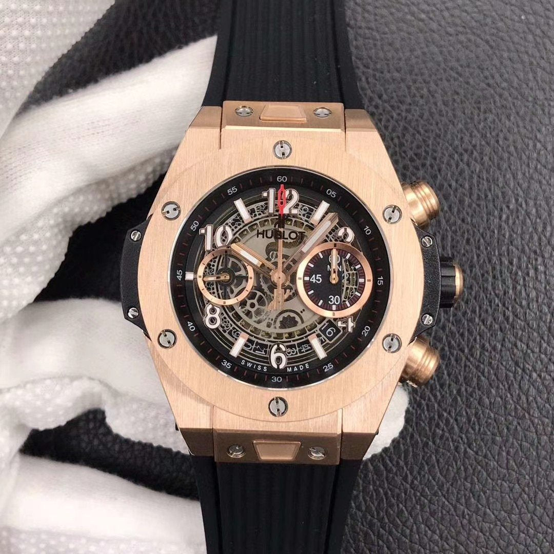 BIG BANG UNICO 45MM ROSE GOLD BLACK DIAL