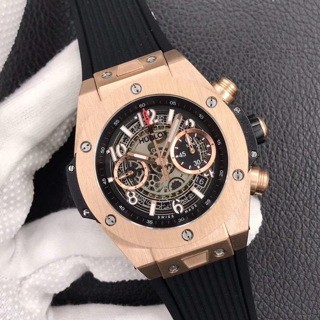BIG BANG UNICO 45MM ROSE GOLD BLACK DIAL