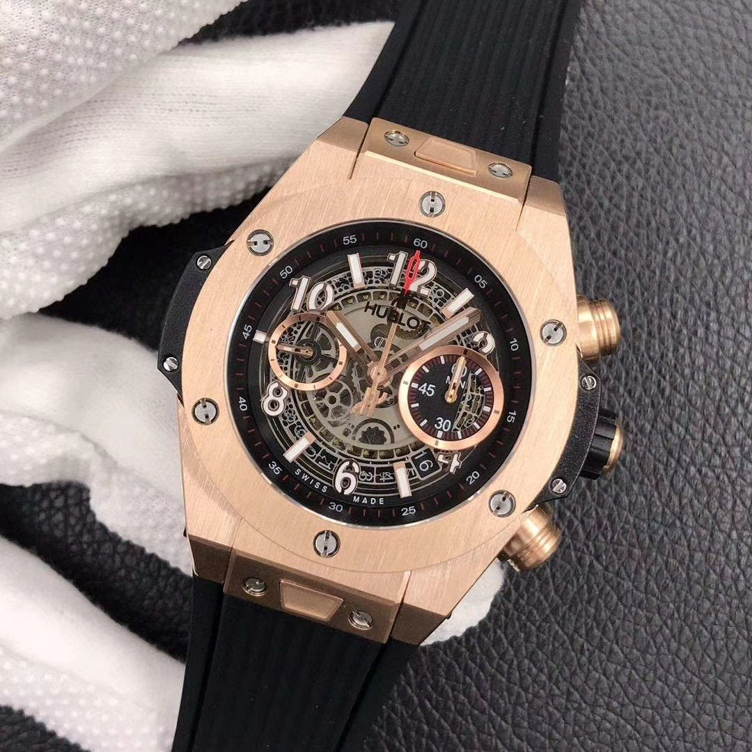 BIG BANG UNICO 45MM ROSE GOLD BLACK DIAL