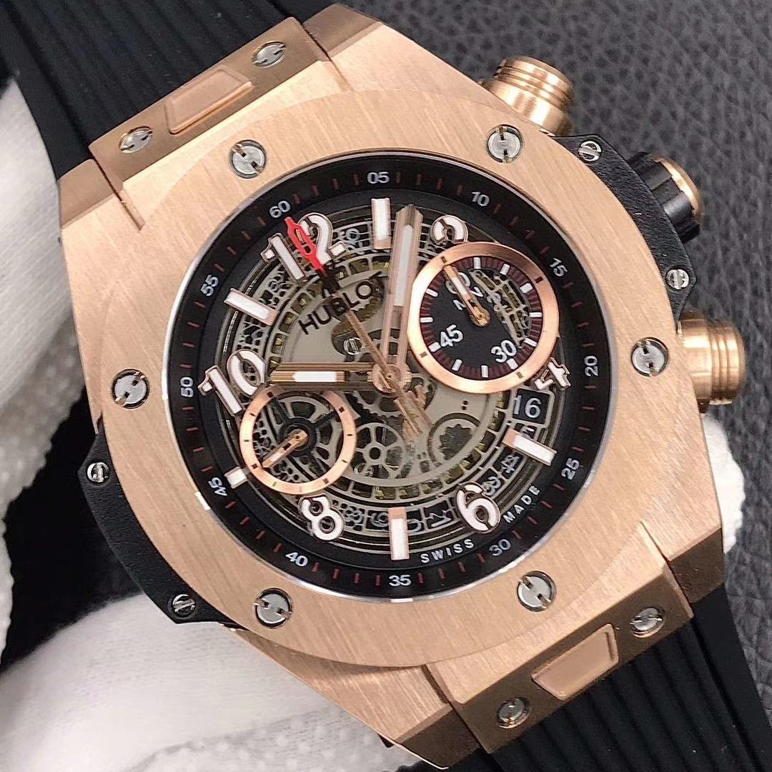 BIG BANG UNICO 45MM ROSE GOLD BLACK DIAL