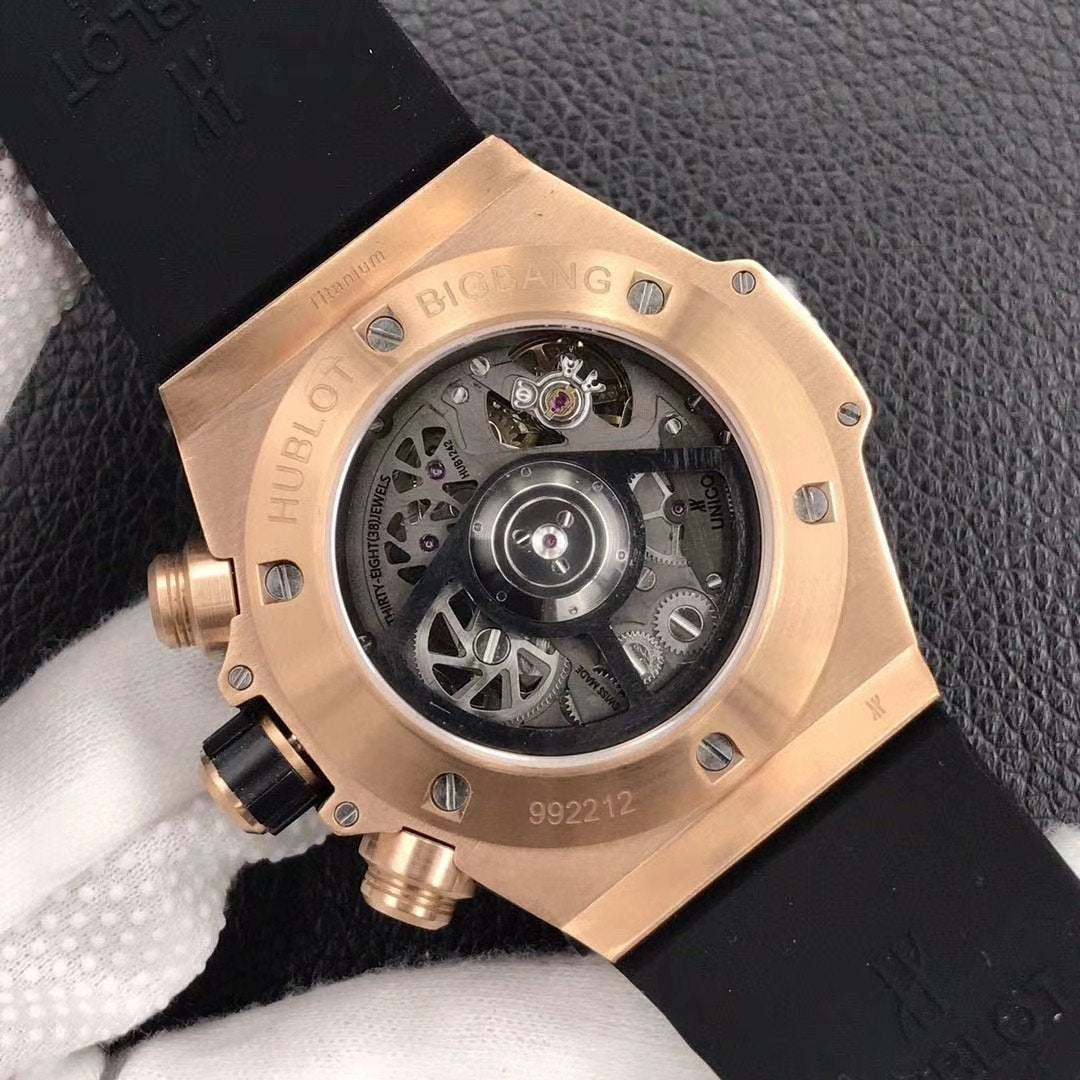 BIG BANG UNICO 45MM KING ROSE GOLD CERAMIC SKELETON DIAL