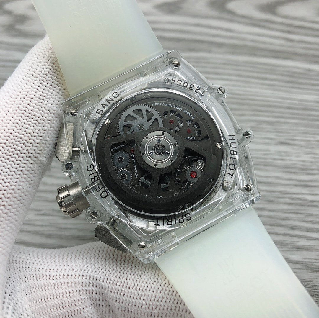SPIRIT OF BIG BANG 45MM SAPPHIRE SKELETON DIAL