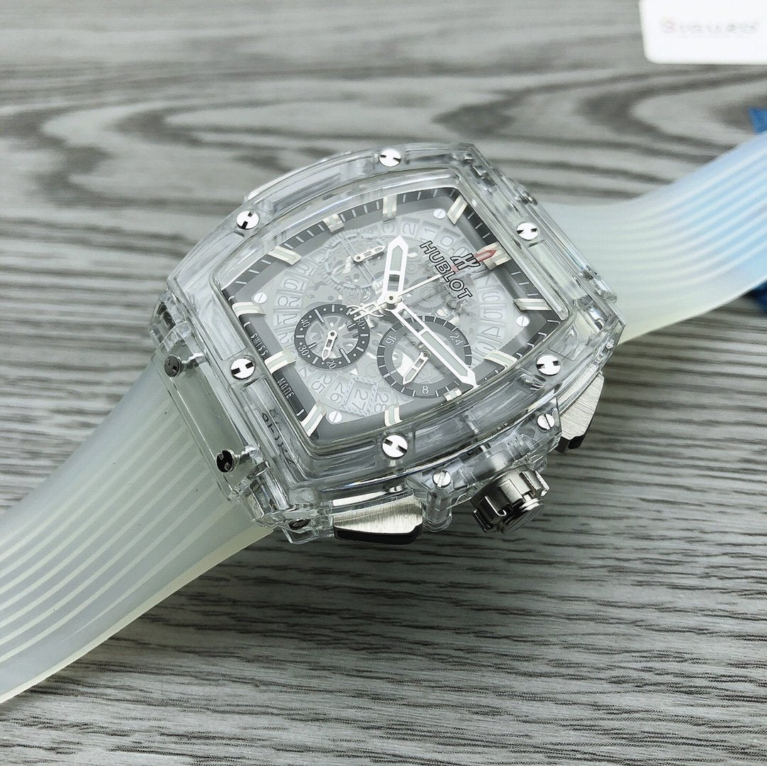 SPIRIT OF BIG BANG 45MM SAPPHIRE SKELETON DIAL