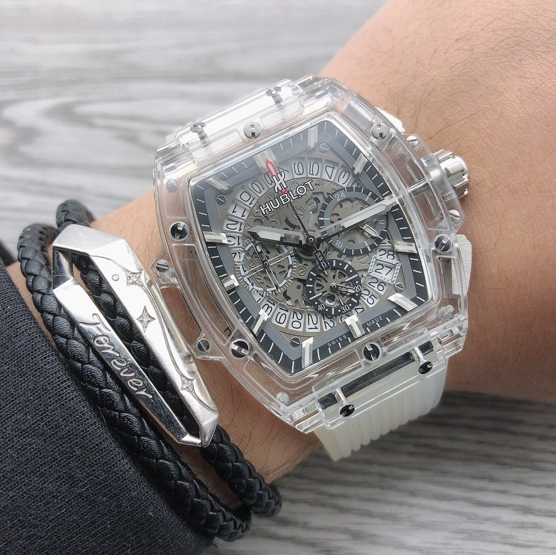 SPIRIT OF BIG BANG 45MM SAPPHIRE SKELETON DIAL