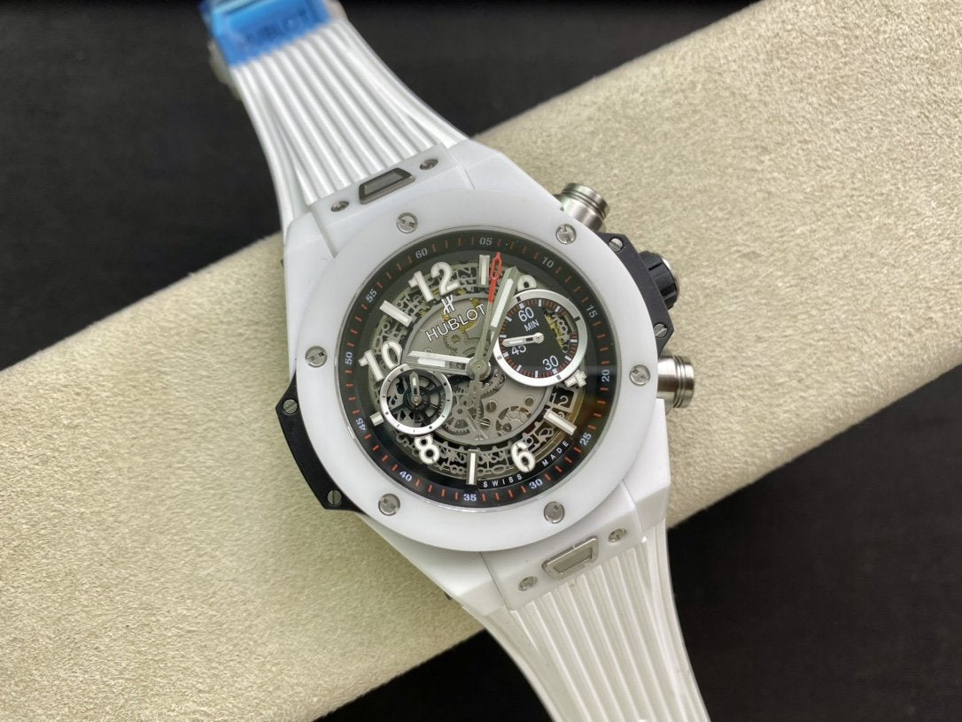 BIG BANG UNICO 44 WHITE CERAMIC BLACK DIAL