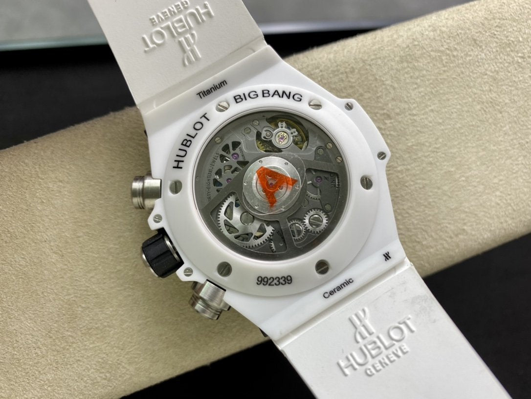 BIG BANG UNICO 44 WHITE CERAMIC BLACK DIAL