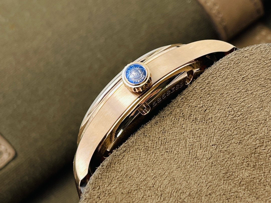 PORTUGUESE HAND-WOUND ROSE GOLD CASE WHITE DIAL