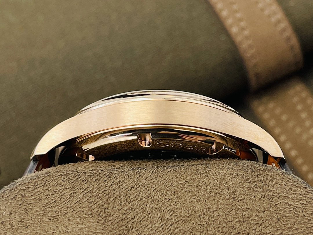 PORTUGUESE HAND-WOUND ROSE GOLD CASE WHITE DIAL