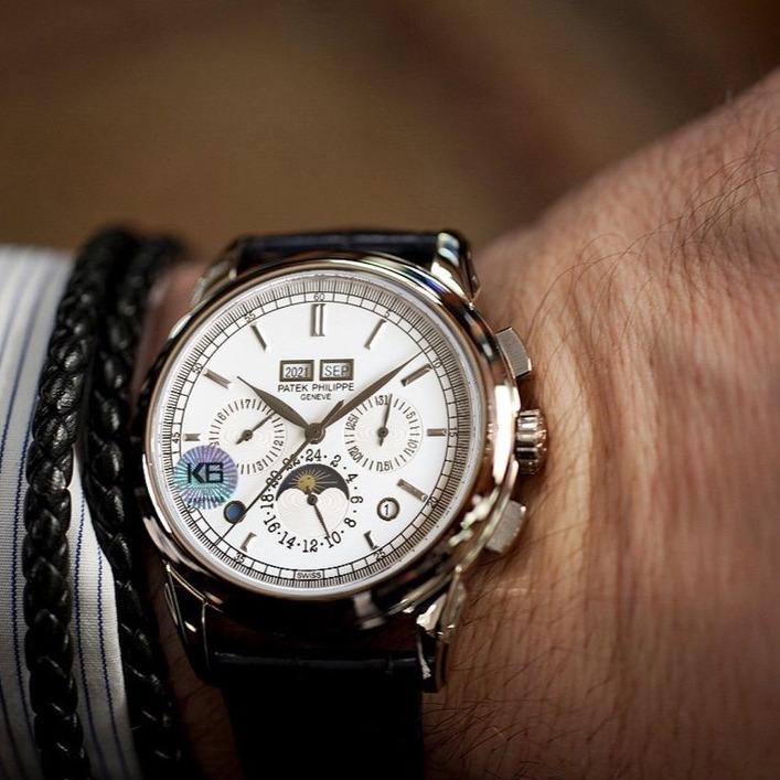 PATEK GRAND COMPLICATION STAINLESS STEEL WHITE DIAL