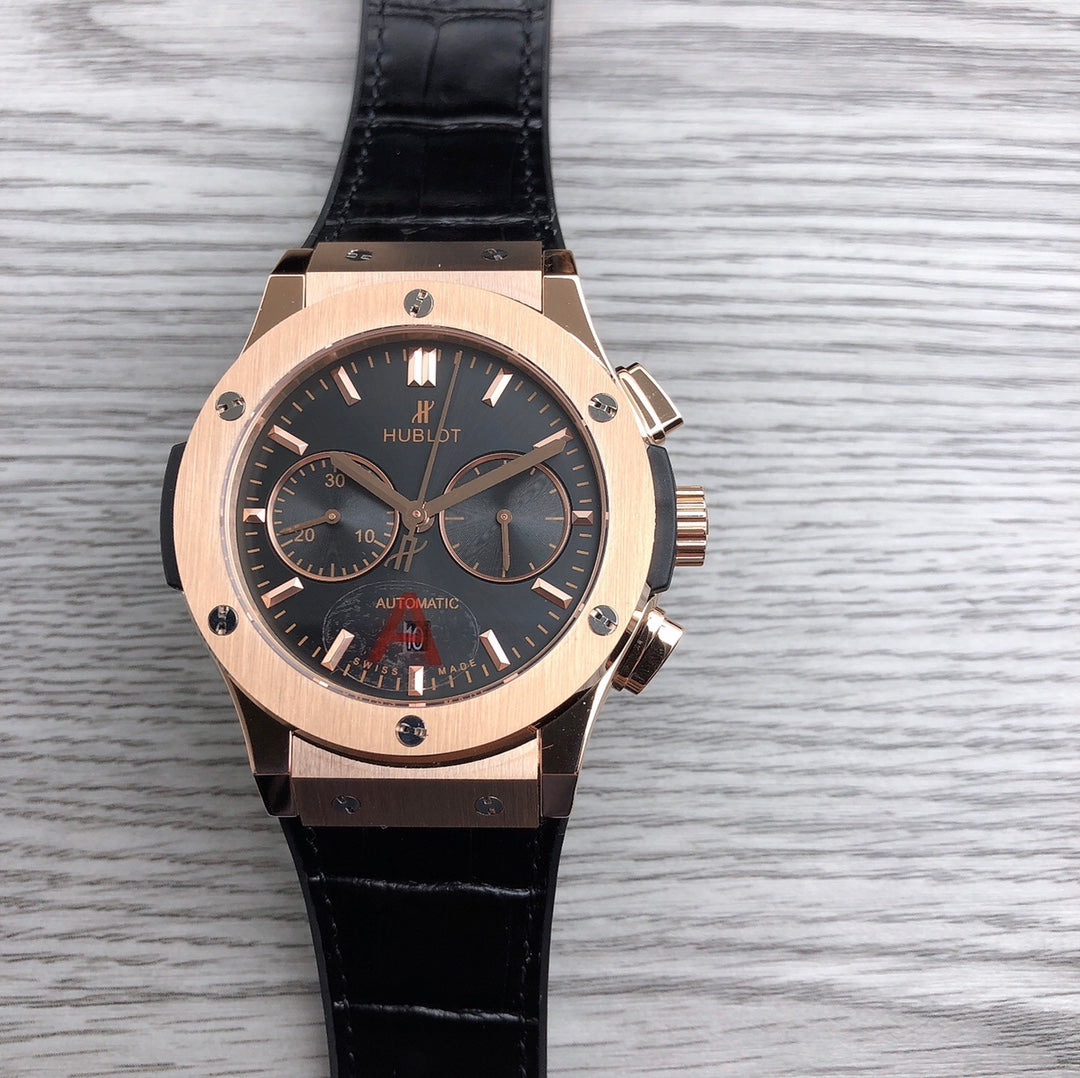 CLASSSIC FUSION 45 CHRONOGRAPH ROSE GOLD BLACK DIAL