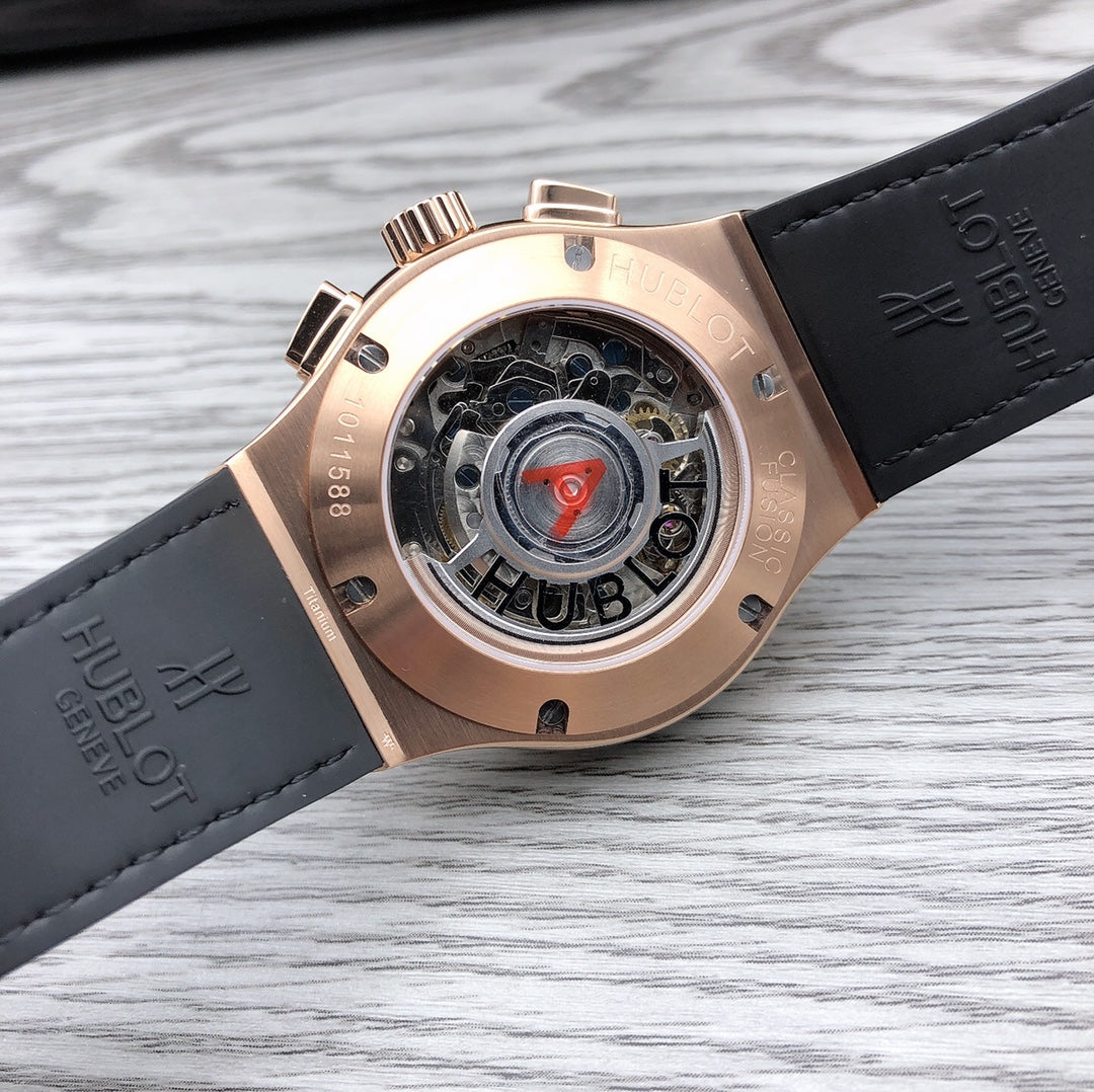 CLASSSIC FUSION 45 CHRONOGRAPH ROSE GOLD BLACK DIAL