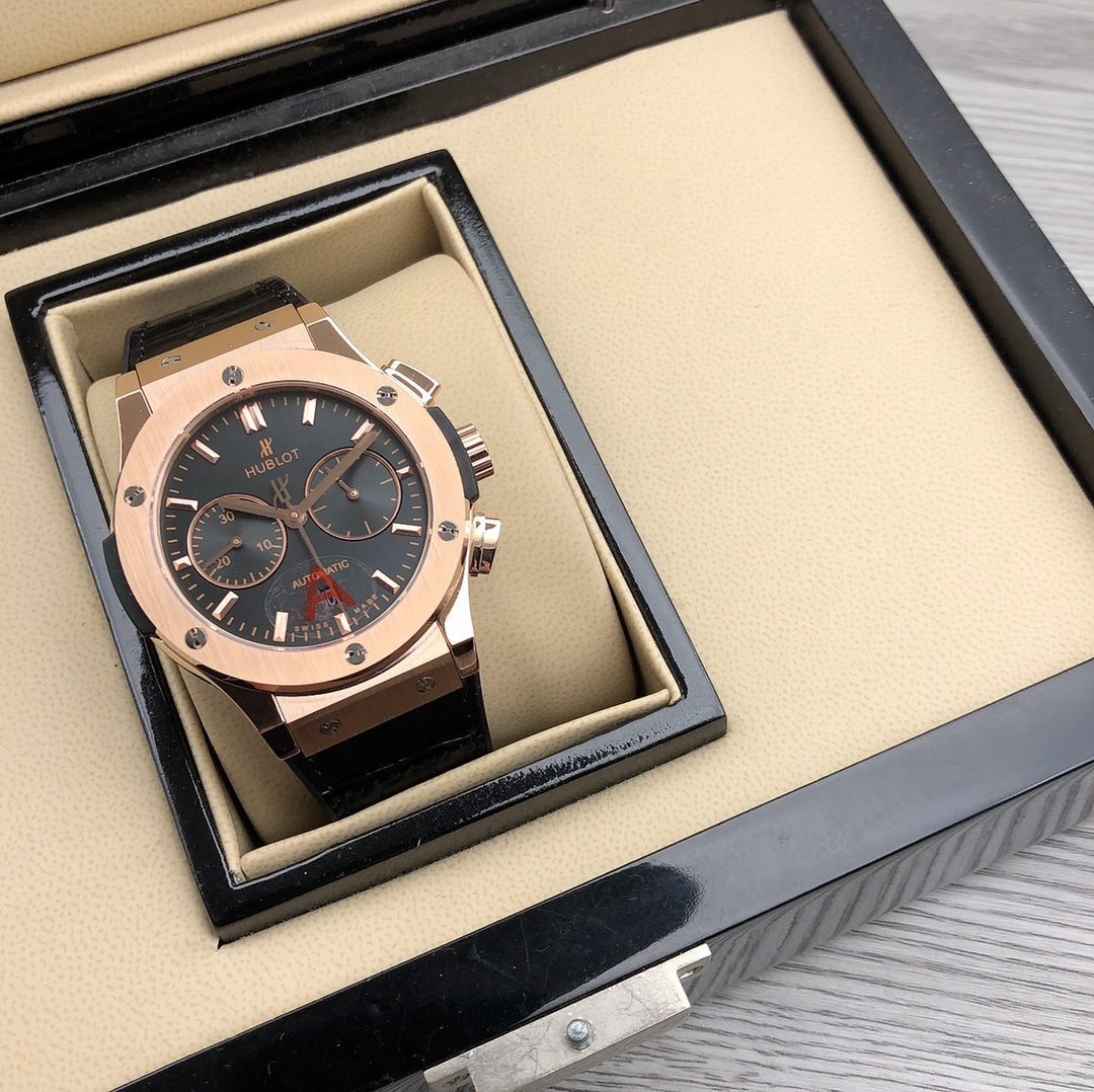 CLASSSIC FUSION 45 CHRONOGRAPH ROSE GOLD BLACK DIAL