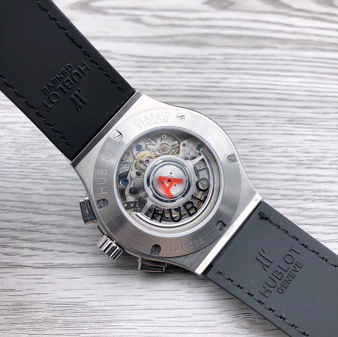 CLASSSIC FUSION 45 CHRONOGRAPH STEEL BLACK DIAL
