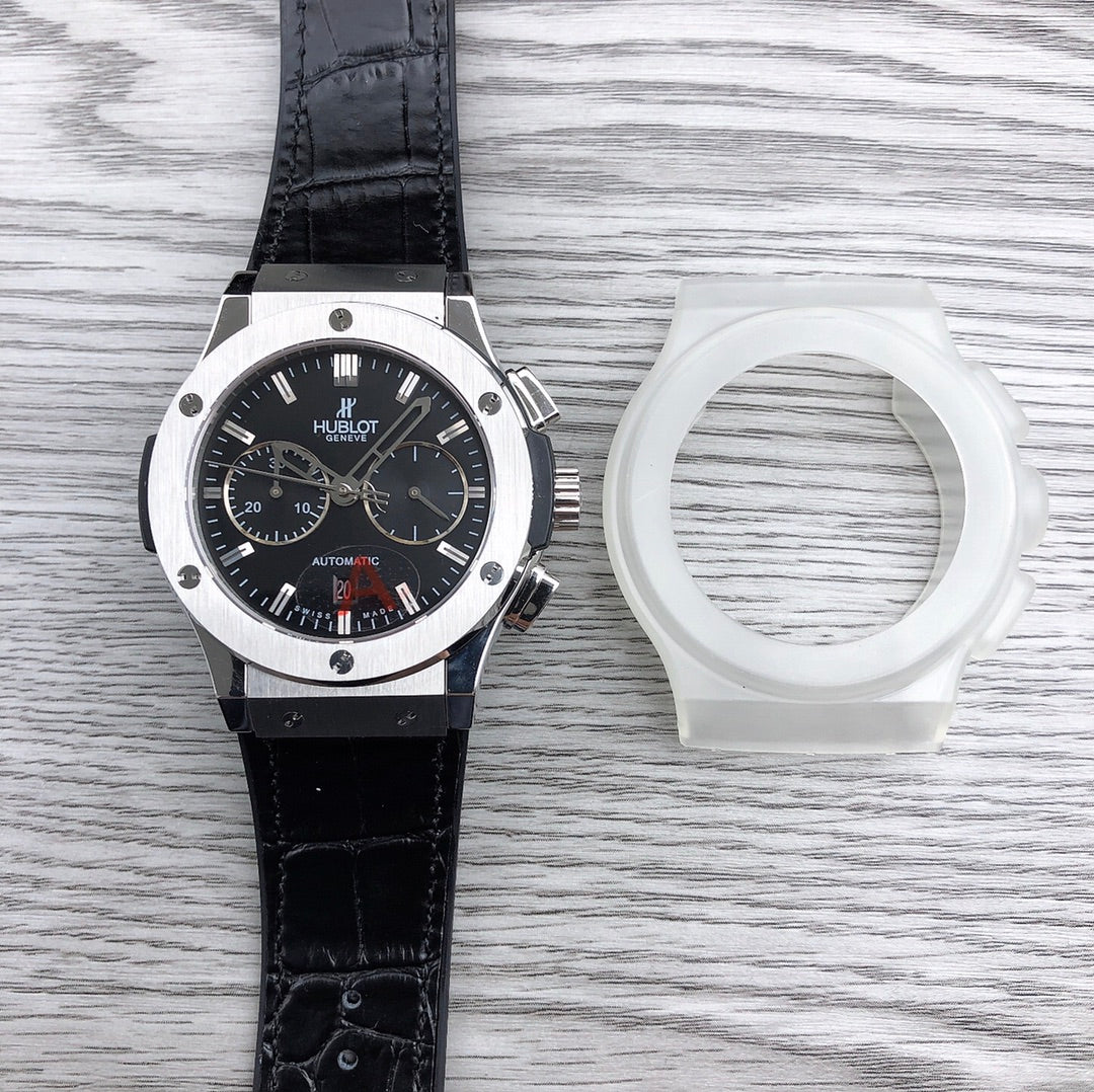 CLASSSIC FUSION 45 CHRONOGRAPH STEEL BLACK DIAL