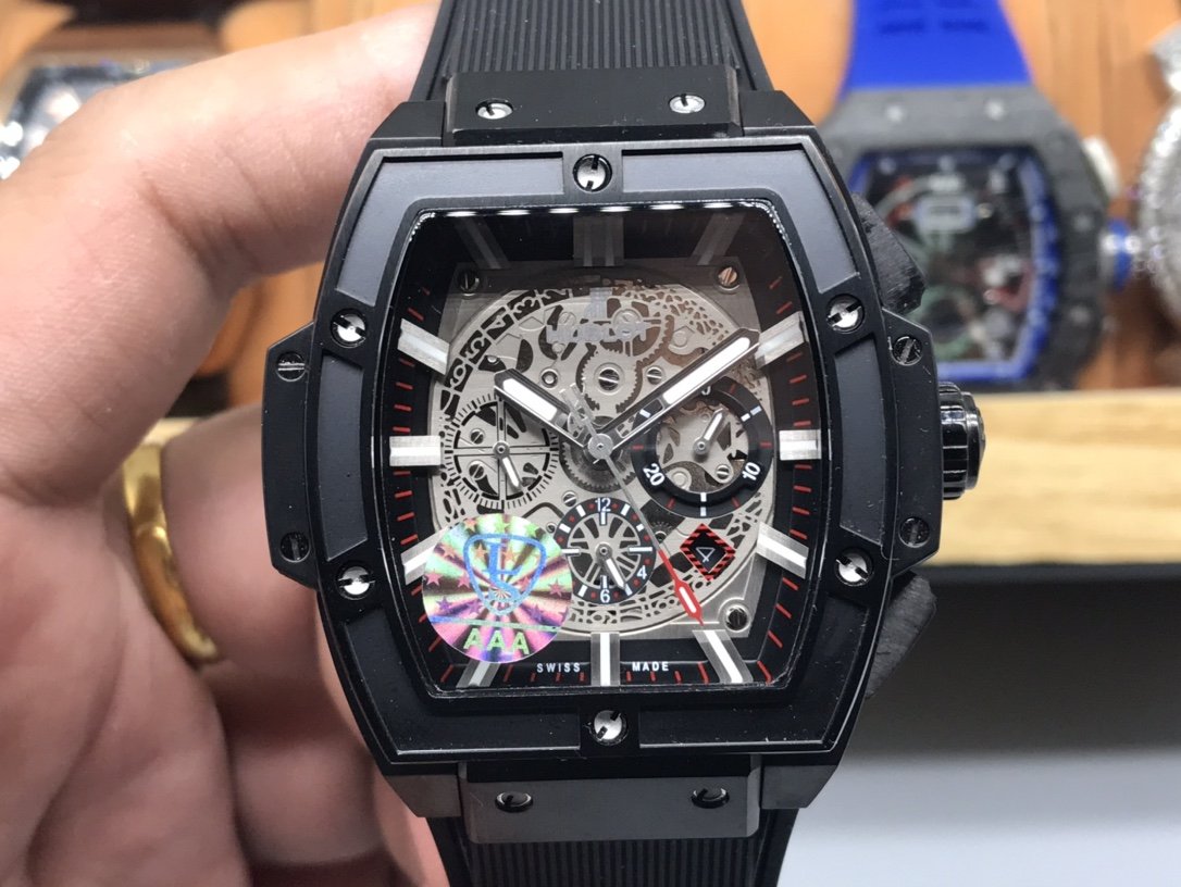 SPIRIT OF BIG BANG BLACK CASE SKELETON DIAL