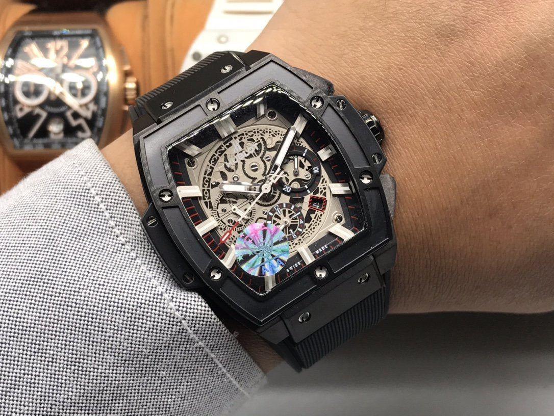 SPIRIT OF BIG BANG BLACK CASE SKELETON DIAL