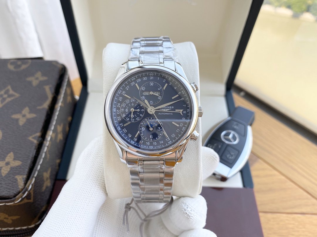 MASTER COLLECTION CHRONOGRAPH MOON BLUE DIAL