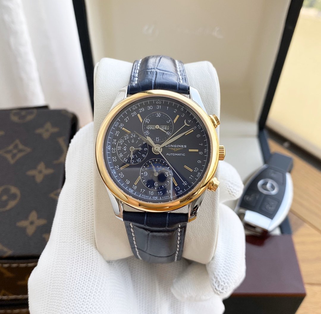 MASTER COLLECTION CHRONOGRAPH MOON LEATHER