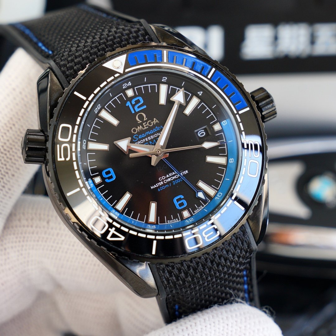 SEAMASTER PLANET OCEAN 600 GMT BLACK CASE