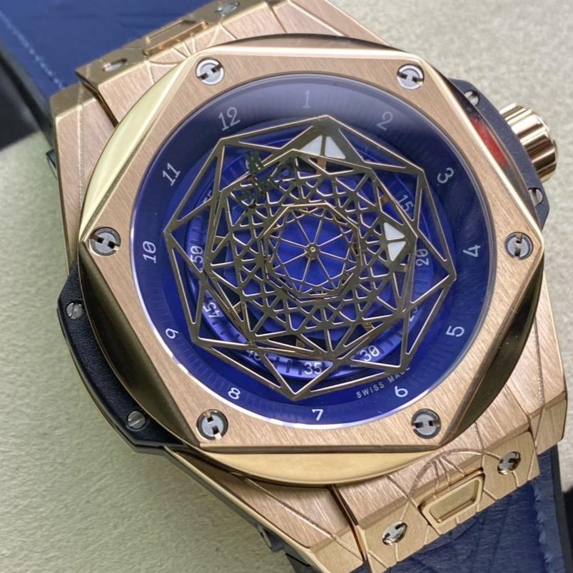 BIG BANG UNICO SANG BLEU 42 GOLD BLUE DIAL