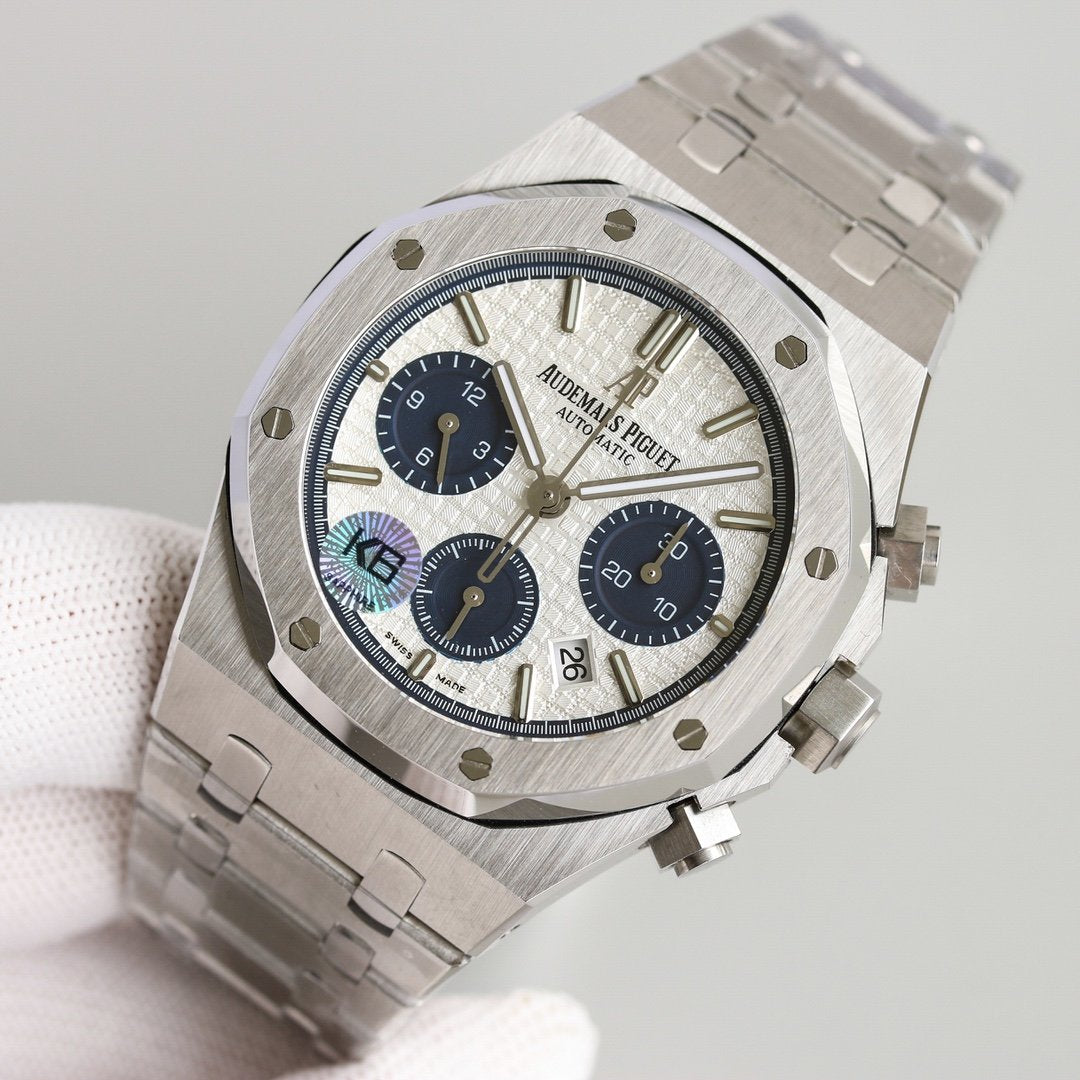 ROYAL OAK CHRONOGRAPH 41MM STAINLESS STEEL SILVER BLUE DIAL
