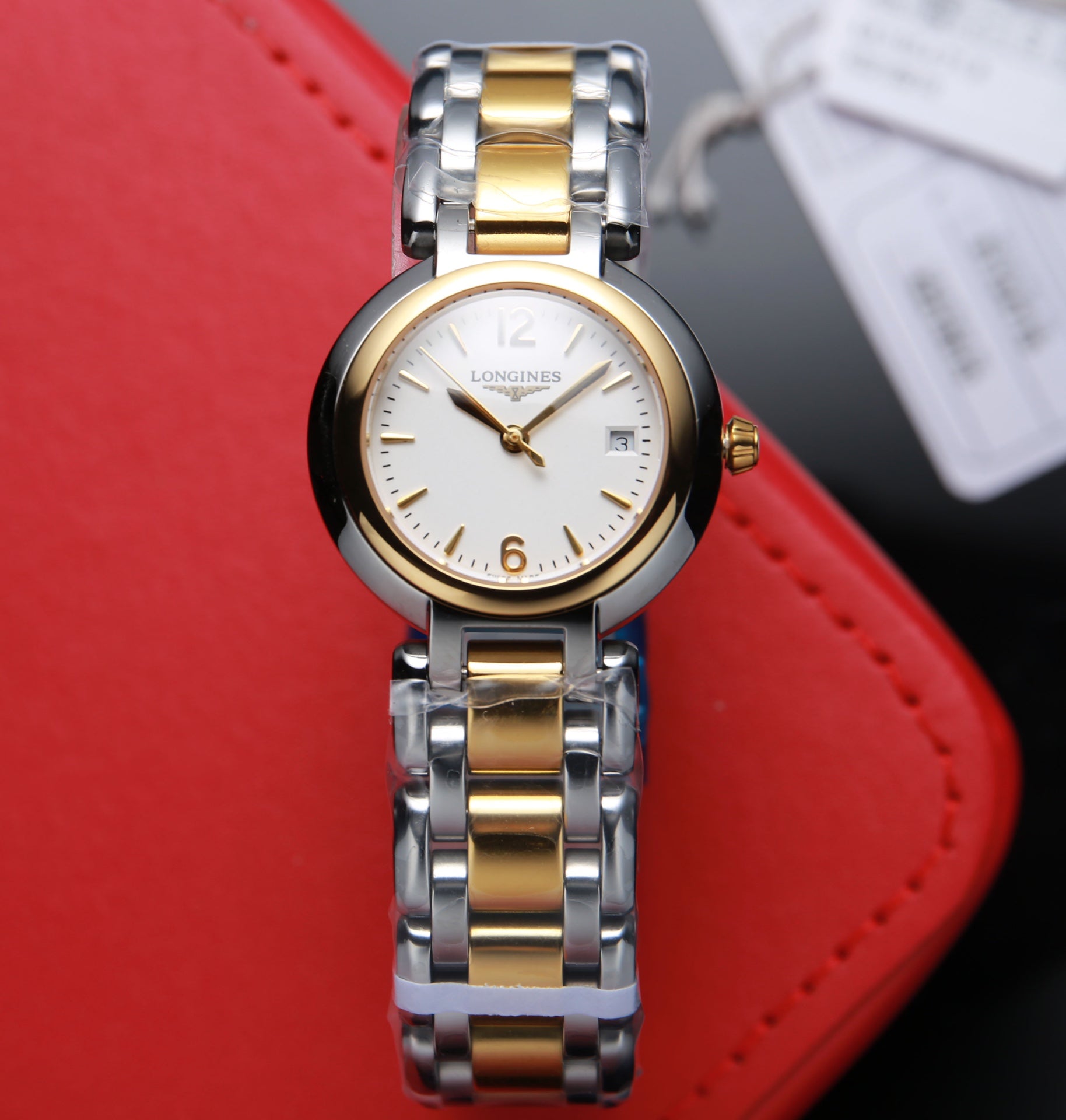 PRIMALUNA QUARTZ 26.5MM GOLD STEEL WHITE DIAL