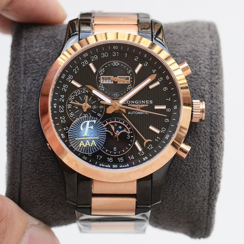 LONGINES ANNUAL CALENDAR BLACK GOLD