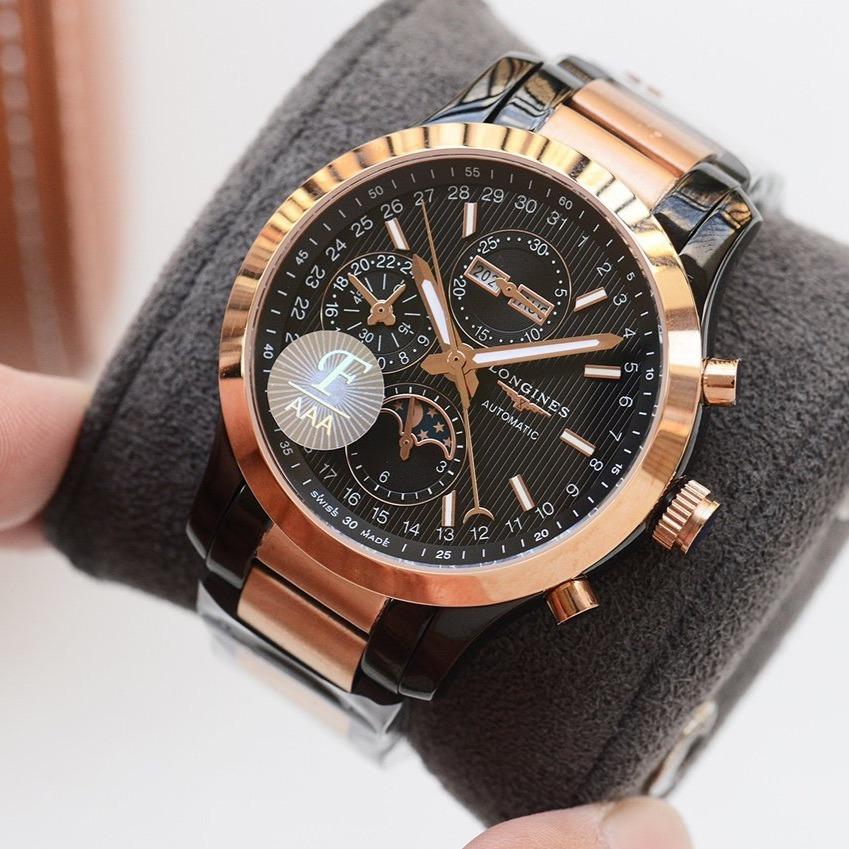 LONGINES ANNUAL CALENDAR BLACK GOLD