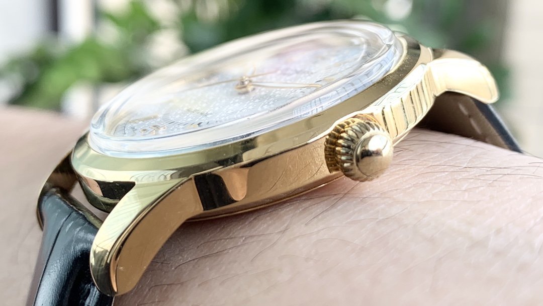 PATEK CALATRAVA 40 GOLD CASE WHITE DIAL