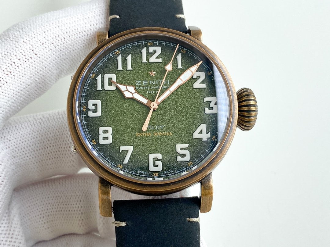 PILOT TYPE 20 45MM BRONZE CASE GREEN DIAL