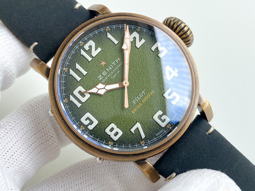 PILOT TYPE 20 45MM BRONZE CASE GREEN DIAL