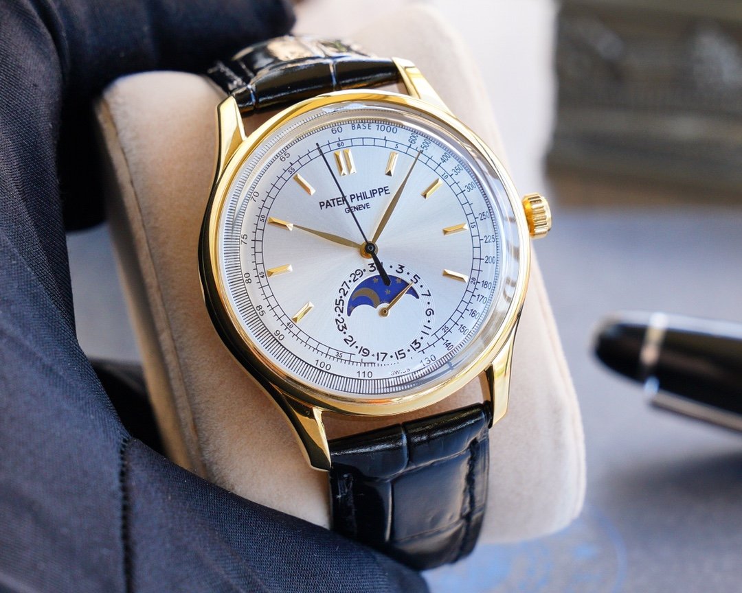 PATEK CALATRAVA 40 GOLD CASE MOONPHASE