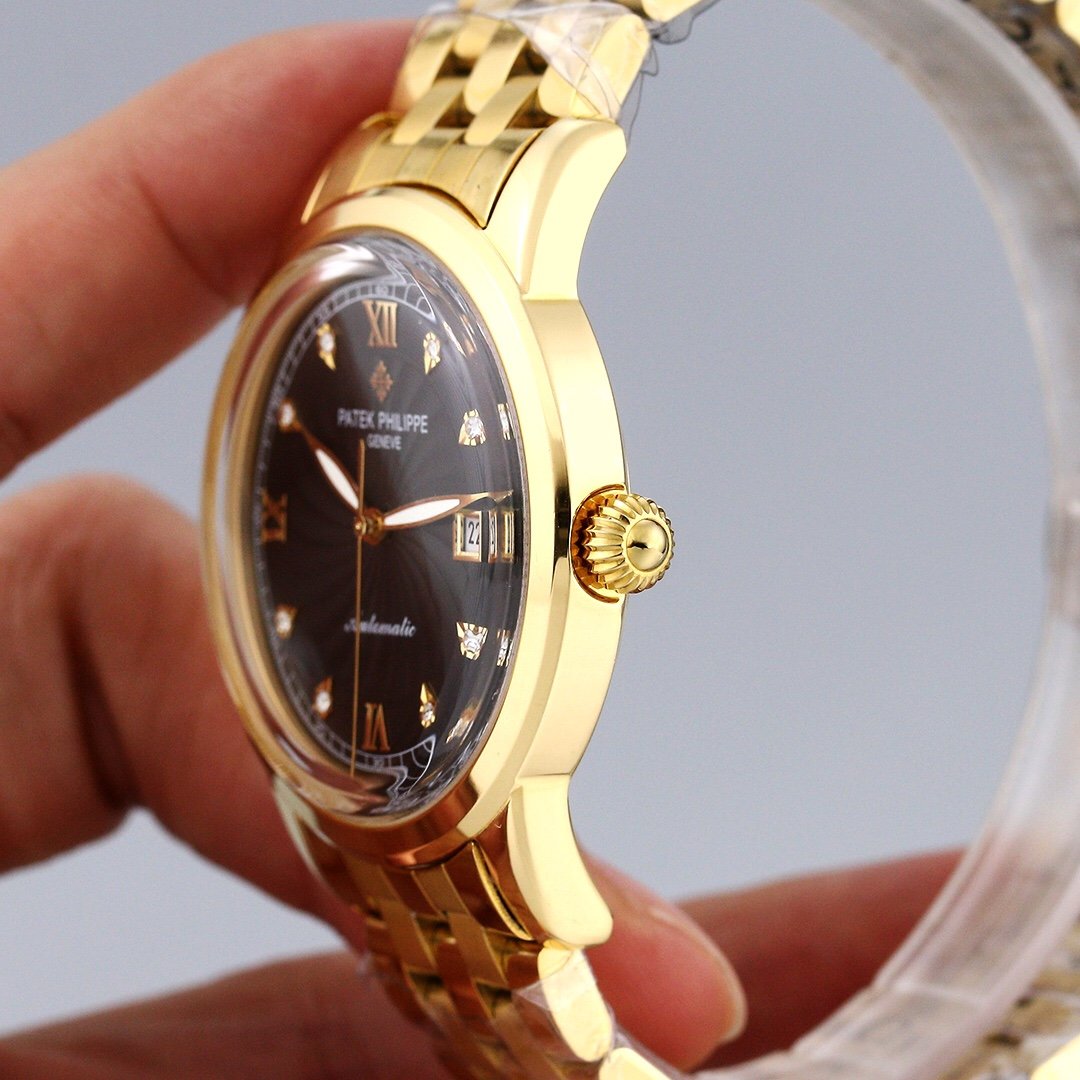 PATEK CALATRAVA 40MM GOLD CASE WHITE DIAL