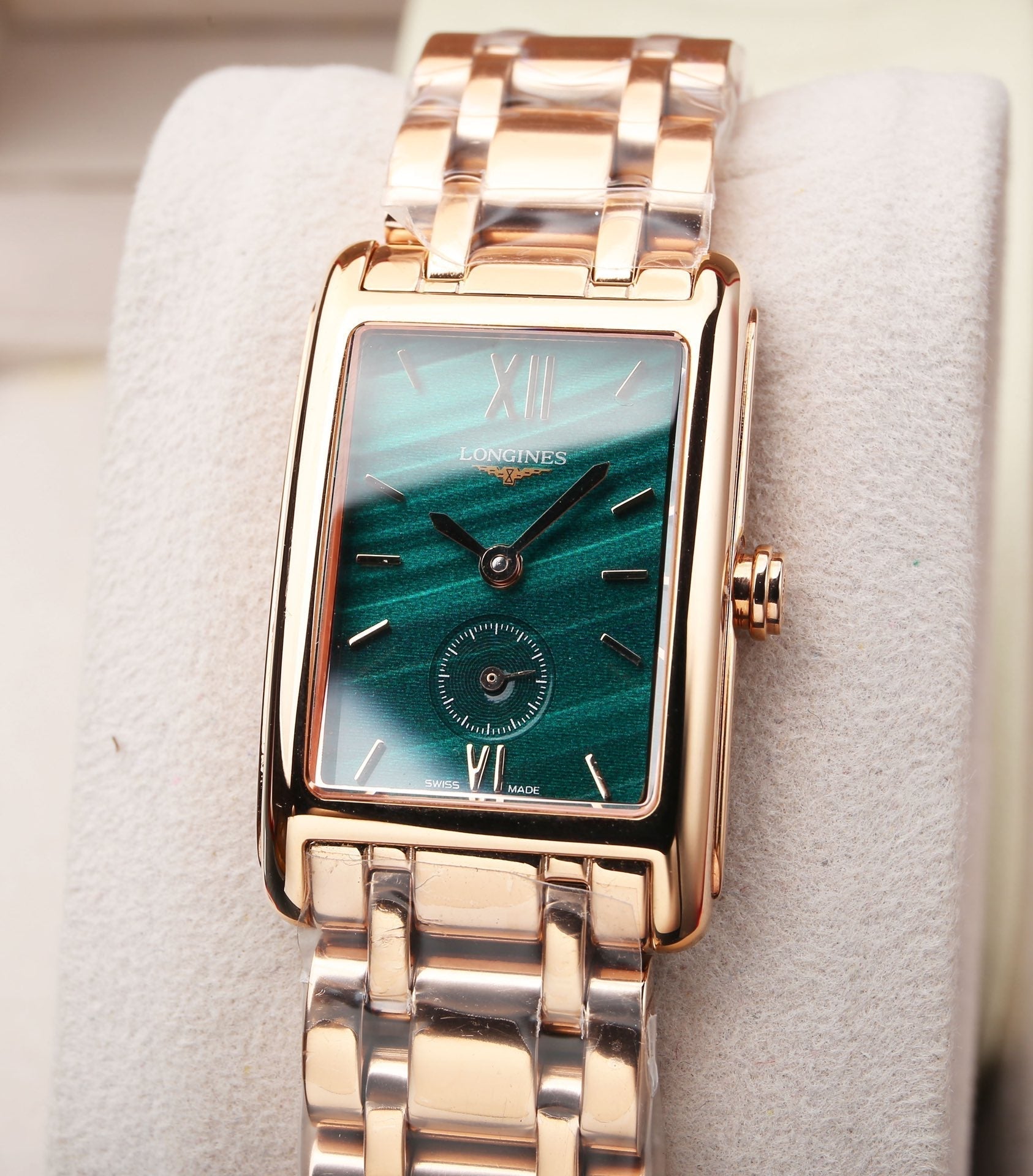 DOLCEVITA 20MM QUARTZ ROSE GOLD MALACHITE DIAL