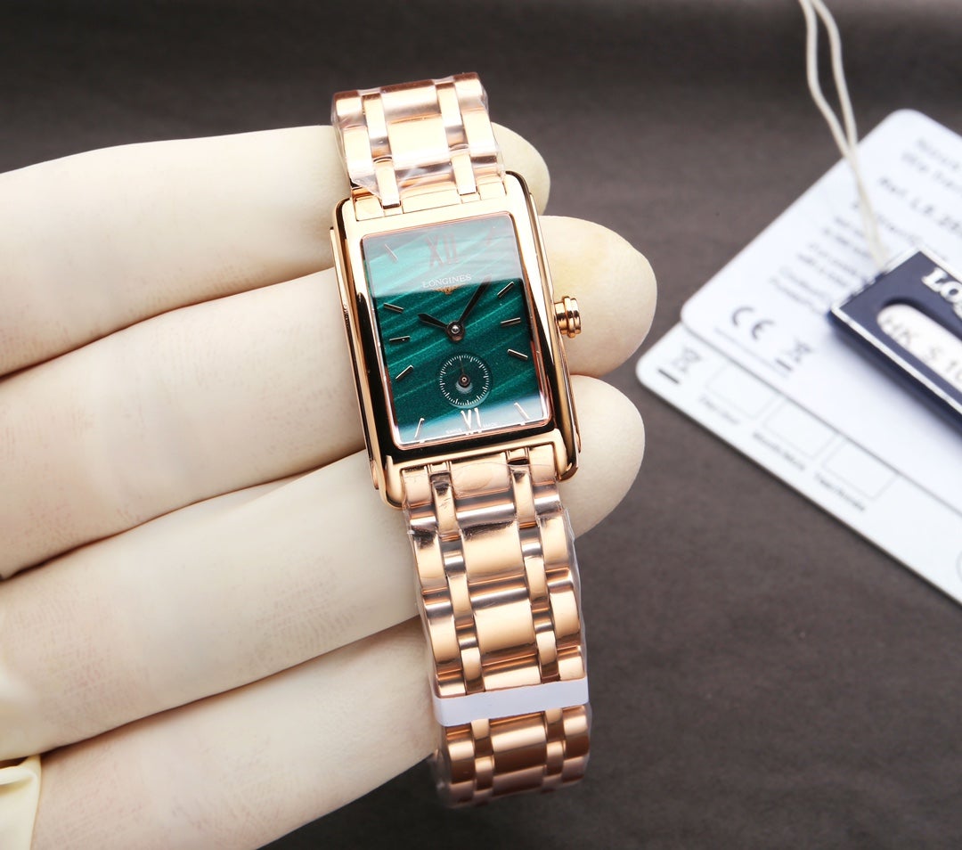 DOLCEVITA 20MM QUARTZ ROSE GOLD MALACHITE DIAL