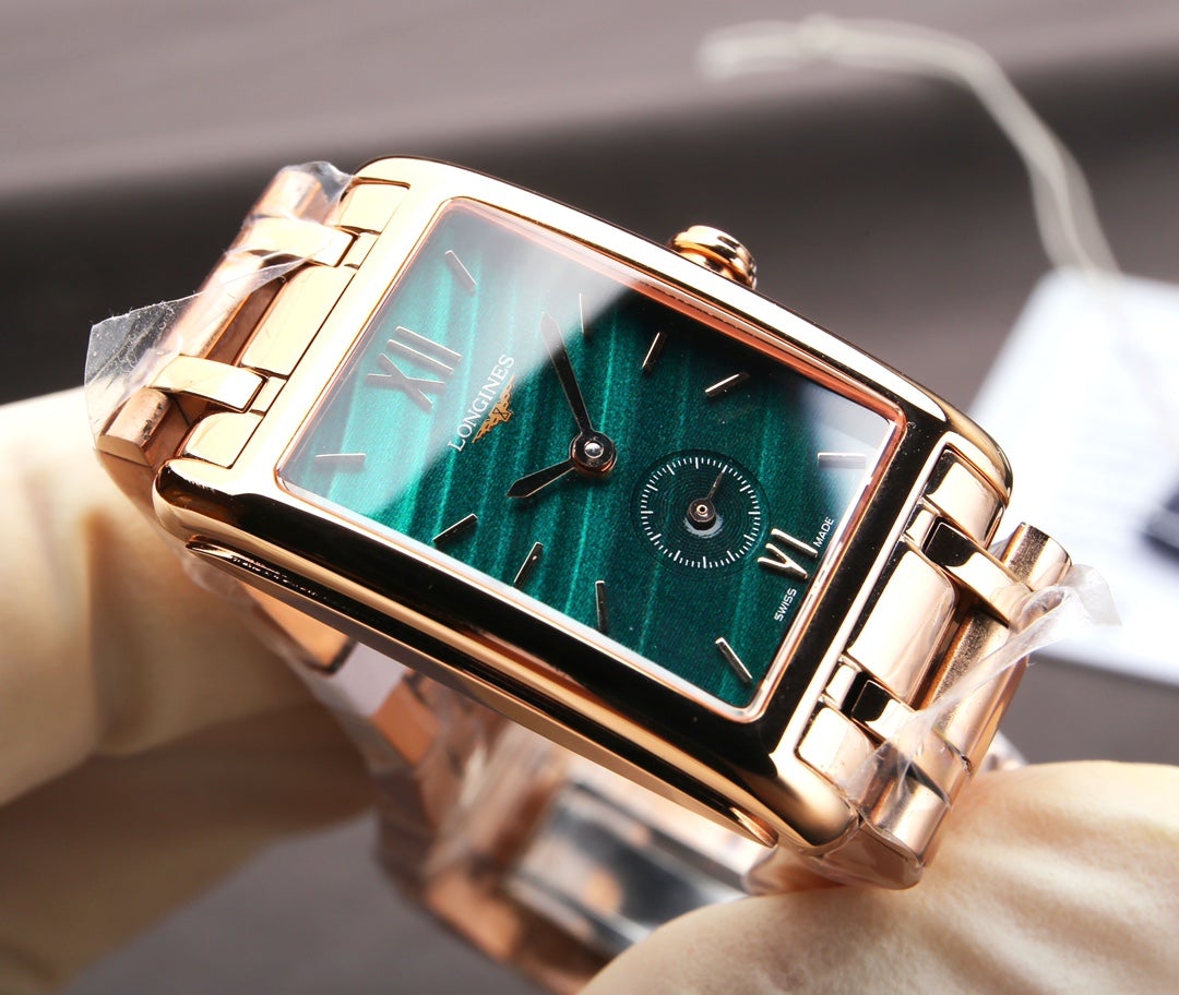 DOLCEVITA 20MM QUARTZ ROSE GOLD MALACHITE DIAL