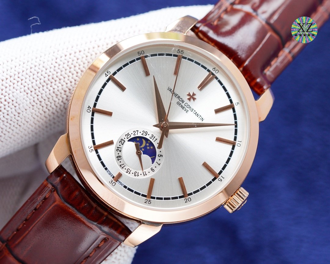 PATEK CALATRAVA 40MM ROSE GOLD CASE MOONPHASE