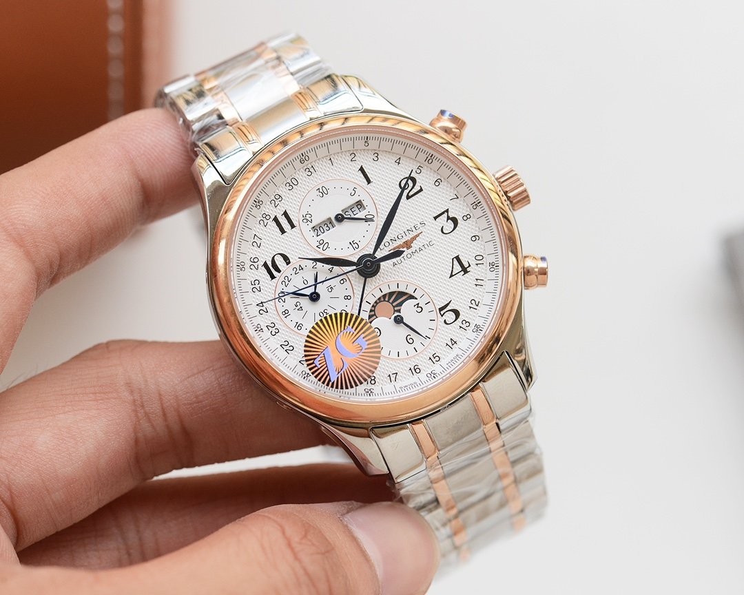 SPIRIT 42MM GOLD STEEL CHRONOGRAPH CALENDAR