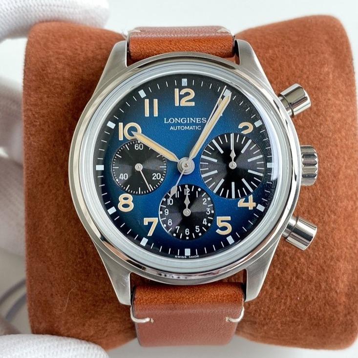 HERITAGE AVIGATION BIGEYE 41MM CHRONOGRAPH BLUE DIAL