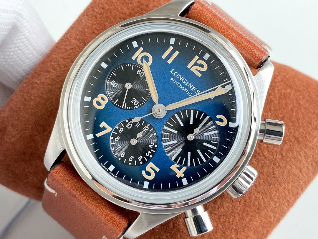 HERITAGE AVIGATION BIGEYE 41MM CHRONOGRAPH BLUE DIAL
