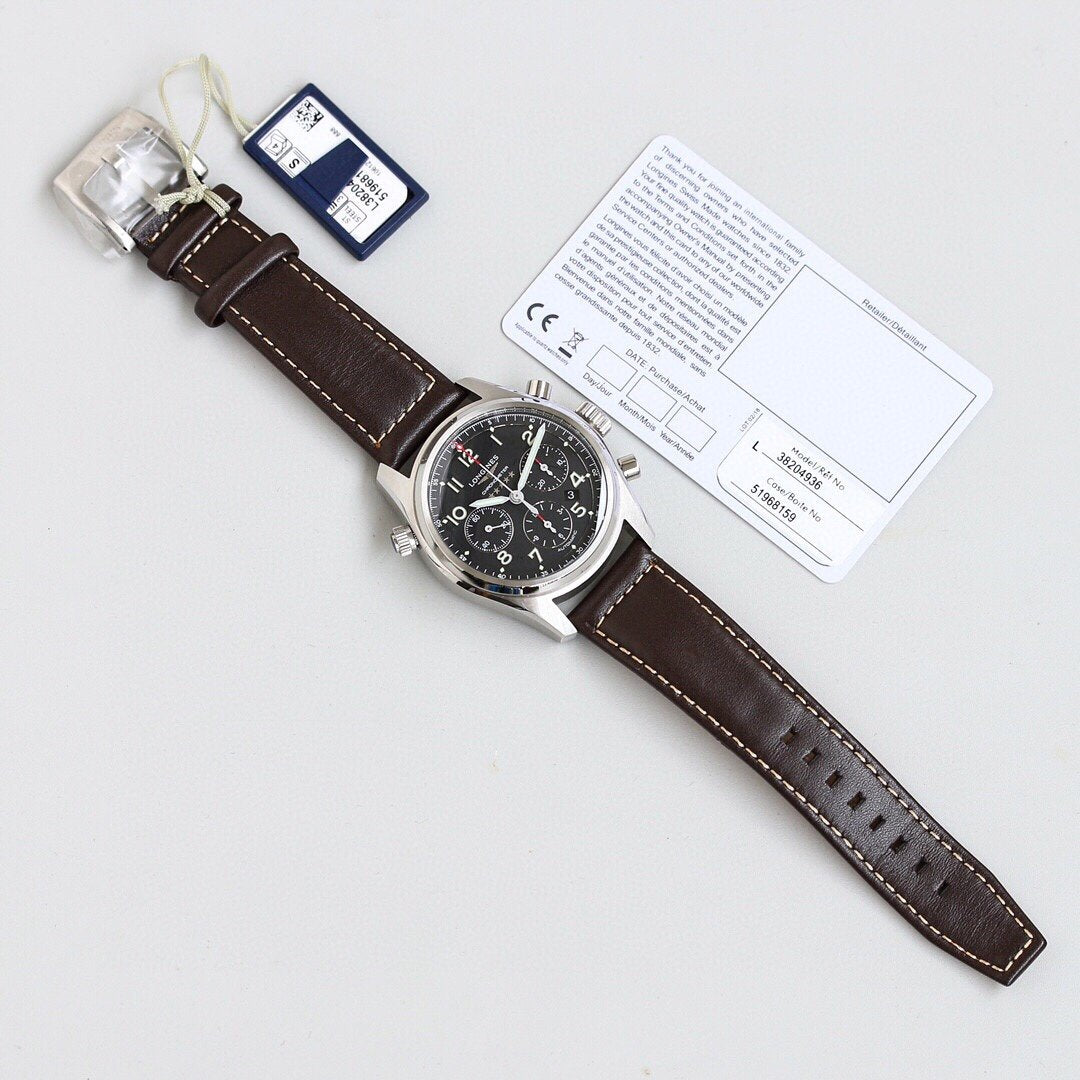 SPIRIT CHRONOGRAPH 42MM STEEL CASE LEATHER