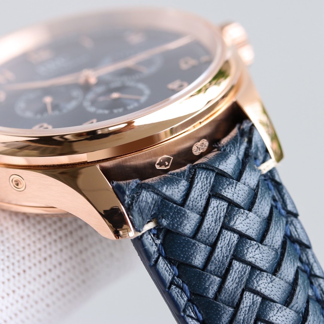 PORTUGUESE PERPETUAL ANNUAL CALENDAR 43MM ROSE GOLD BLUE DIAL